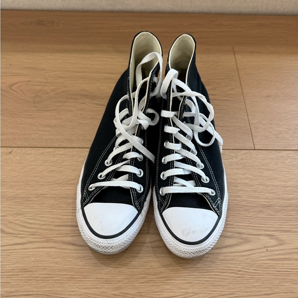 Converse Black and White High Top Sneakers